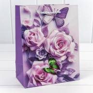 Пакет подарочный с 3D аппликацией "Цветы" (микс 250) 18*23*10 210г 1/20 1/360 Арт: 000250E - Пакет подарочный с 3D аппликацией "Цветы" (микс 250) 18*23*10 210г 1/20 1/360 Арт: 000250E