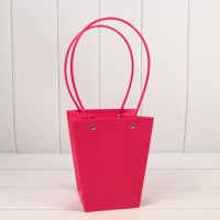 Пакет подарочный "Ваза для цветов" 20*17*12 Малиновый 1/10 1/120 Арт: 000170E/2040