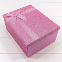 Коробки Прямоугольные Набор 1/10 34*26*15,3 "Блеск" Розовый 1/6 Арт: 730604/0114