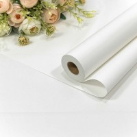 Плёнка 0,58*35м матовая "Корейская" 55мкм Белый 1/12 Арт: 1838/2
