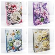 Пакет подарочный с 3D аппликацией "Цветы" (микс 250) 30*41,5*12 210г 1/20 1/80 Арт: 000250A - Пакет подарочный с 3D аппликацией "Цветы" (микс 250) 30*41,5*12 210г 1/20 1/80 Арт: 000250A