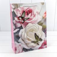 Пакет подарочный с 3D аппликацией "Цветы" (микс 250) 30*41,5*12 210г 1/20 1/80 Арт: 000250A - Пакет подарочный с 3D аппликацией "Цветы" (микс 250) 30*41,5*12 210г 1/20 1/80 Арт: 000250A