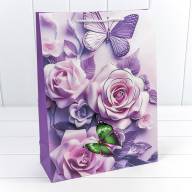 Пакет подарочный с 3D аппликацией "Цветы" (микс 250) 30*41,5*12 210г 1/20 1/80 Арт: 000250A - Пакет подарочный с 3D аппликацией "Цветы" (микс 250) 30*41,5*12 210г 1/20 1/80 Арт: 000250A