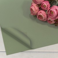 Плёнка в листах 55*55 (20 шт.) матовая "Корейская" 65мкм Серовато-зелёный 1/60 Арт: 1698/6183