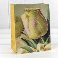 Пакет подарочный с блёстками "Тюльпаны" (микс) 18*23*10 210г 1/20 1/360 Арт: 000256E - Пакет подарочный с блёстками "Тюльпаны" (микс) 18*23*10 210г 1/20 1/360 Арт: 000256E