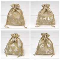 Мешочки новогодние 12*15