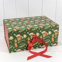 Коробки новогодние на магнитах 39*28*17,8